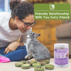 ERKOON juguete dental para conejo, promueve desgaste dental natural.
