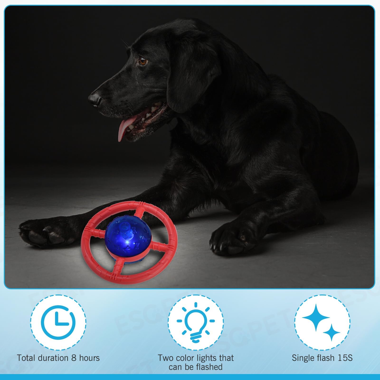 EsGPET juguete para premios para perros, diseño de relleno prolonga la diversión.