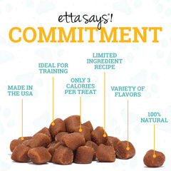etta says! fórmula con ingredientes limitados, fácil de digerir para estómagos sensibles.