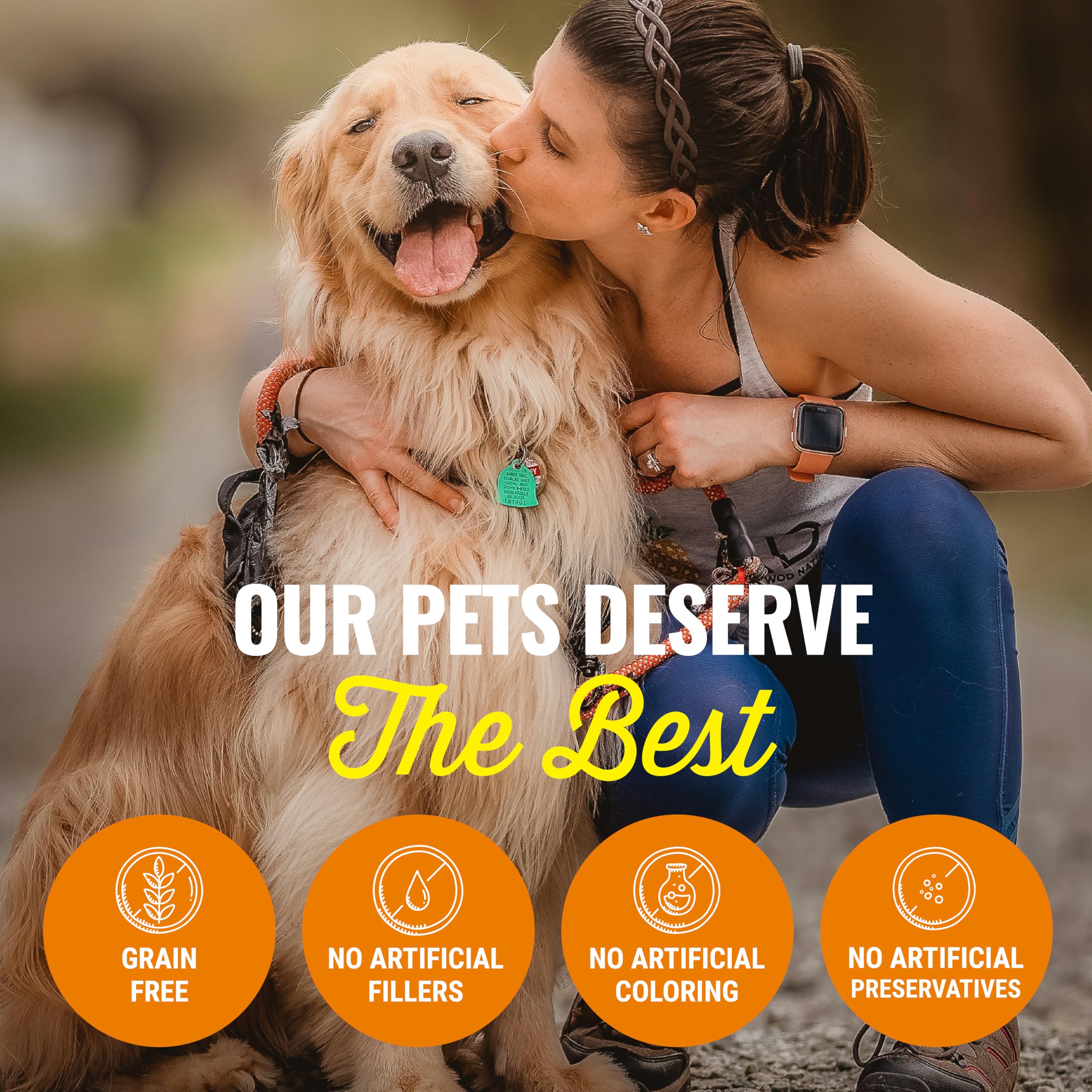 etta says! crocantes premium para perros 7 pulgadas, variedad búfalo para sabor intenso