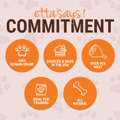etta says! Yumm Sticks – barra de pavo, premio suave para entrenamiento