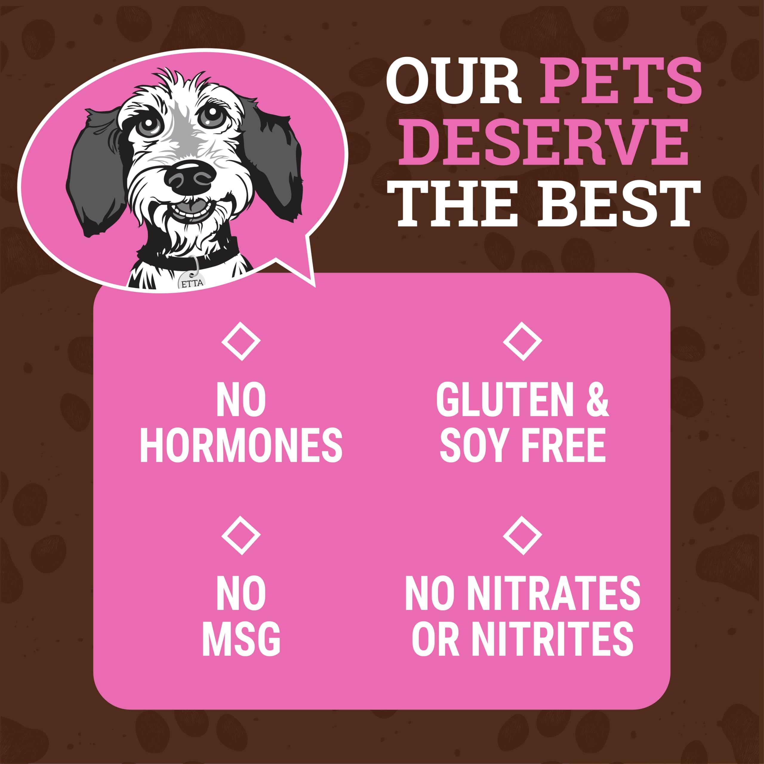 etta says! Yumm Sticks grado humano, proceso de calidad para tu compañero canino.