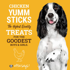 etta says! Yumm Sticks: ingredientes naturales destacados para un tentempié sin conservantes.