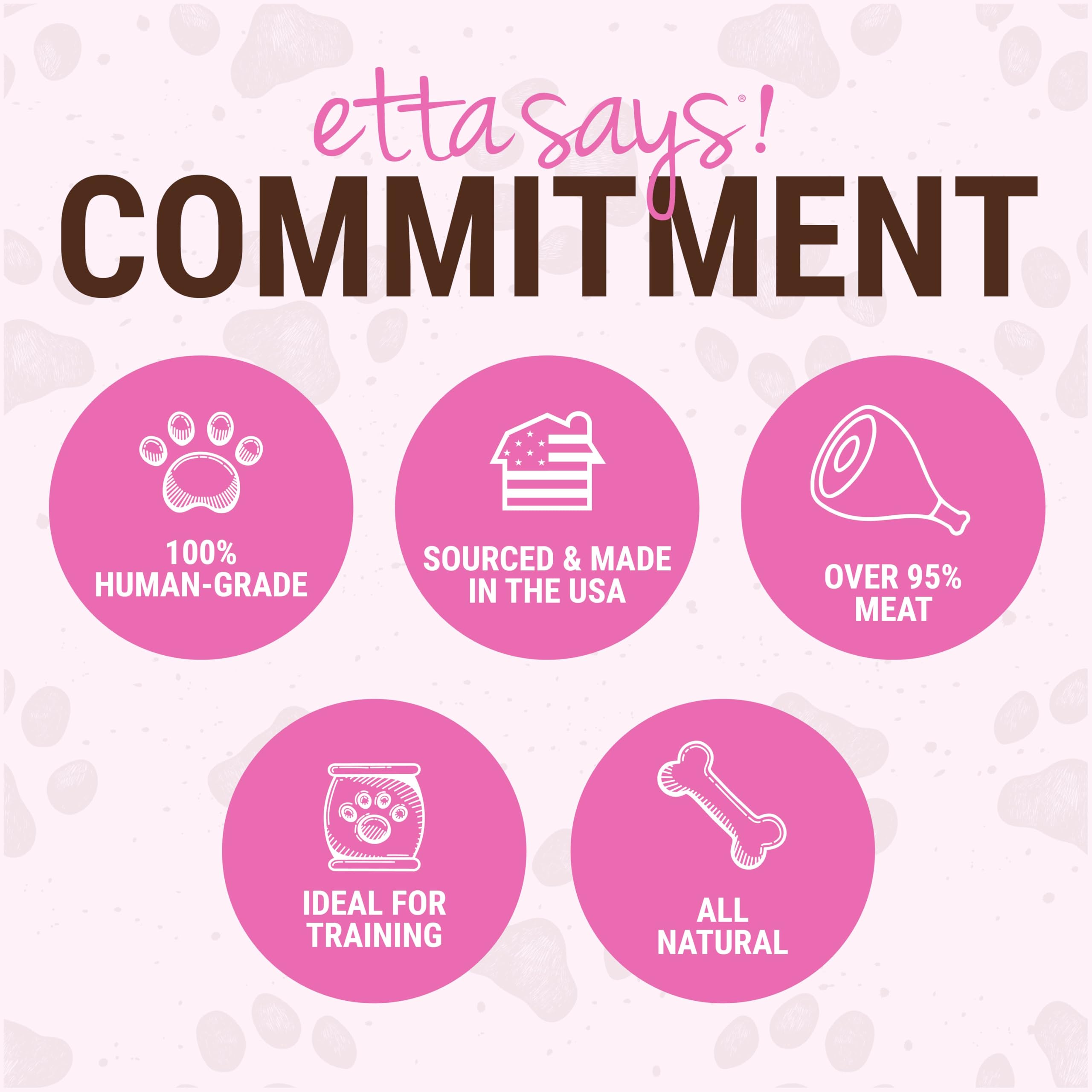 etta says! Yumm Sticks textura suave, ideal para entrenamiento y troceos.