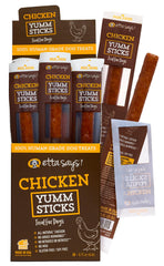 etta says! Yumm Sticks: tiras de pollo deshidratadas para perros.