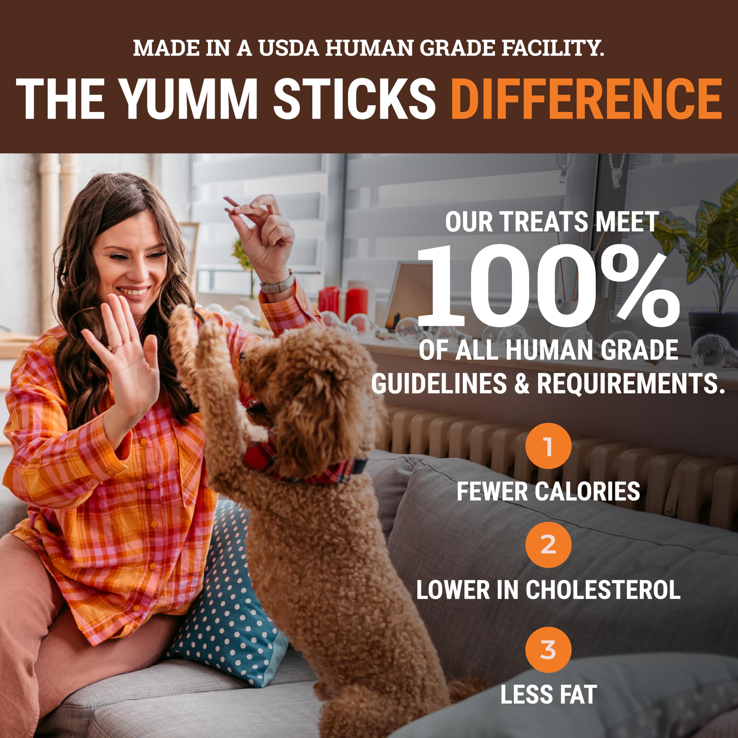etta says! Yumm Sticks tiras de pavo, premio sabroso para sesiones cortas.