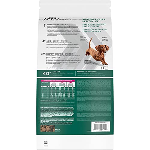 Eukanuba Fit Body Control promueve energía activa para perros pequeños.