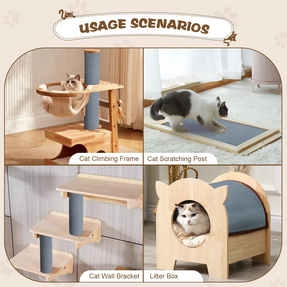 Eunice textura gruesa de la alfombra rasca-gato, sensación suave al tacto.