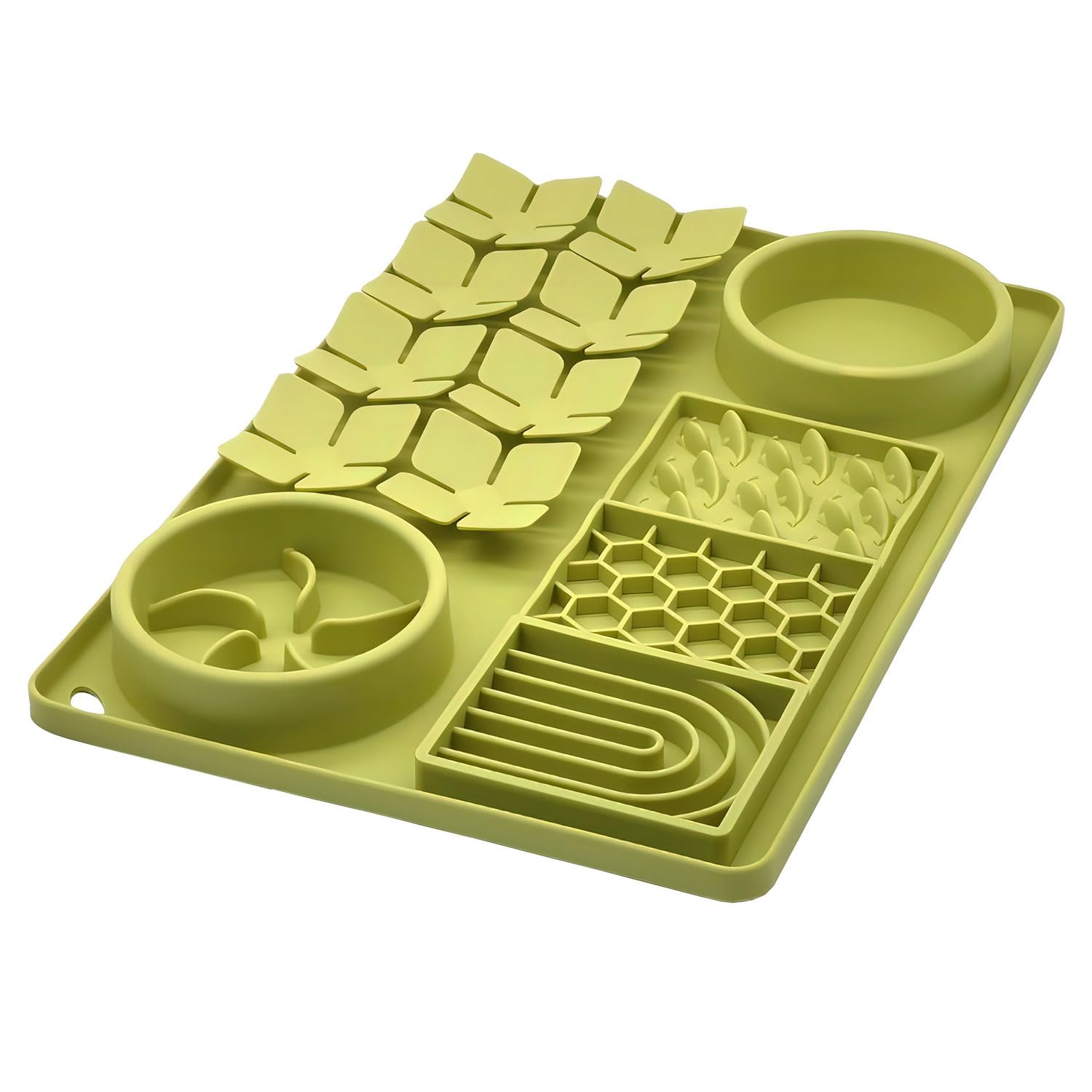 Evenco cuenco alimentador lento de silicona con ventosas para comer más pausadamente
