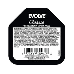 Evolve Clásico salmón, servido en plato, listo para la hora de la cena.