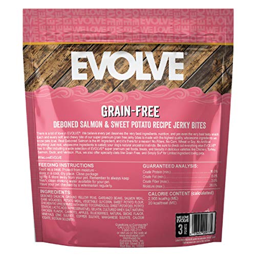 Evolve jerky-suave-entrenamiento-perros: recompensa ideal para sesiones.