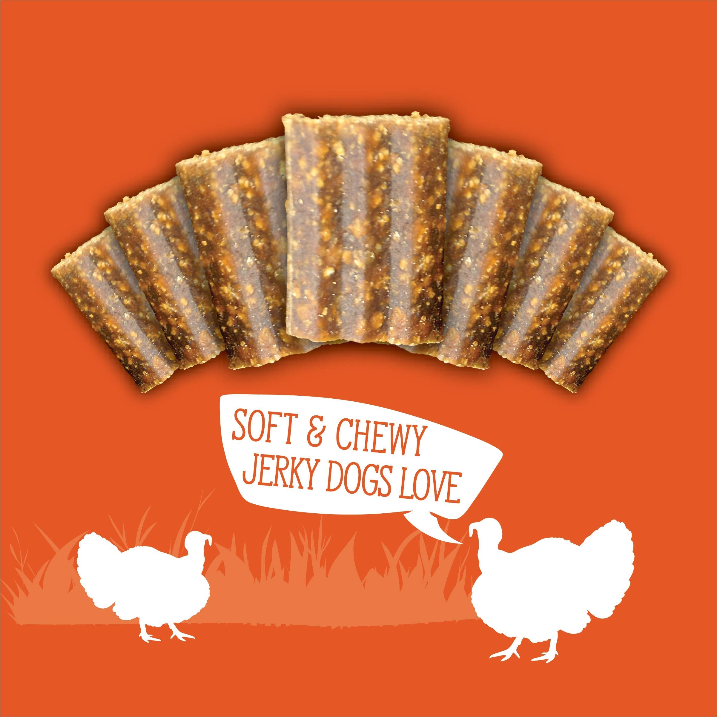 Snack suave de pavo Evolve para perros activos.