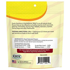 Exotic Nutrition Calendula Snack para forraje en juguetes fomenta instintos naturales.