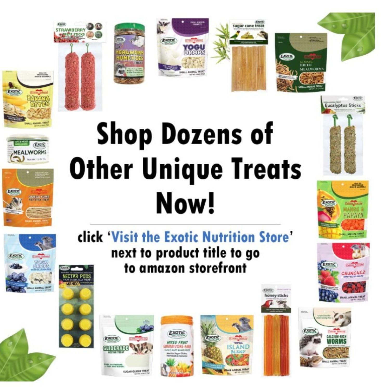 Exotic Nutrition contiene lisina y otros nutrientes para una dieta equilibrada.