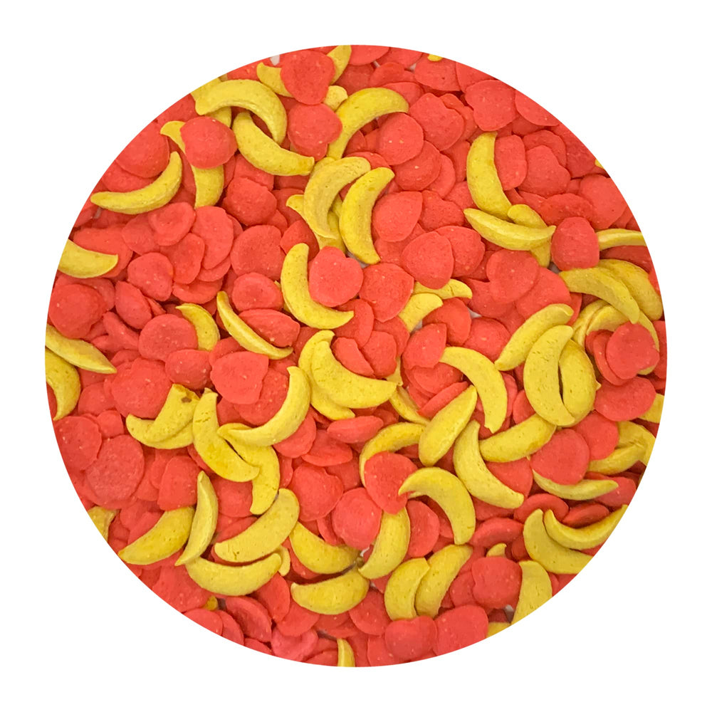 Exotic Nutrition Crunchez bocaditos sabor manzana-plátano para entrenamiento y premio.