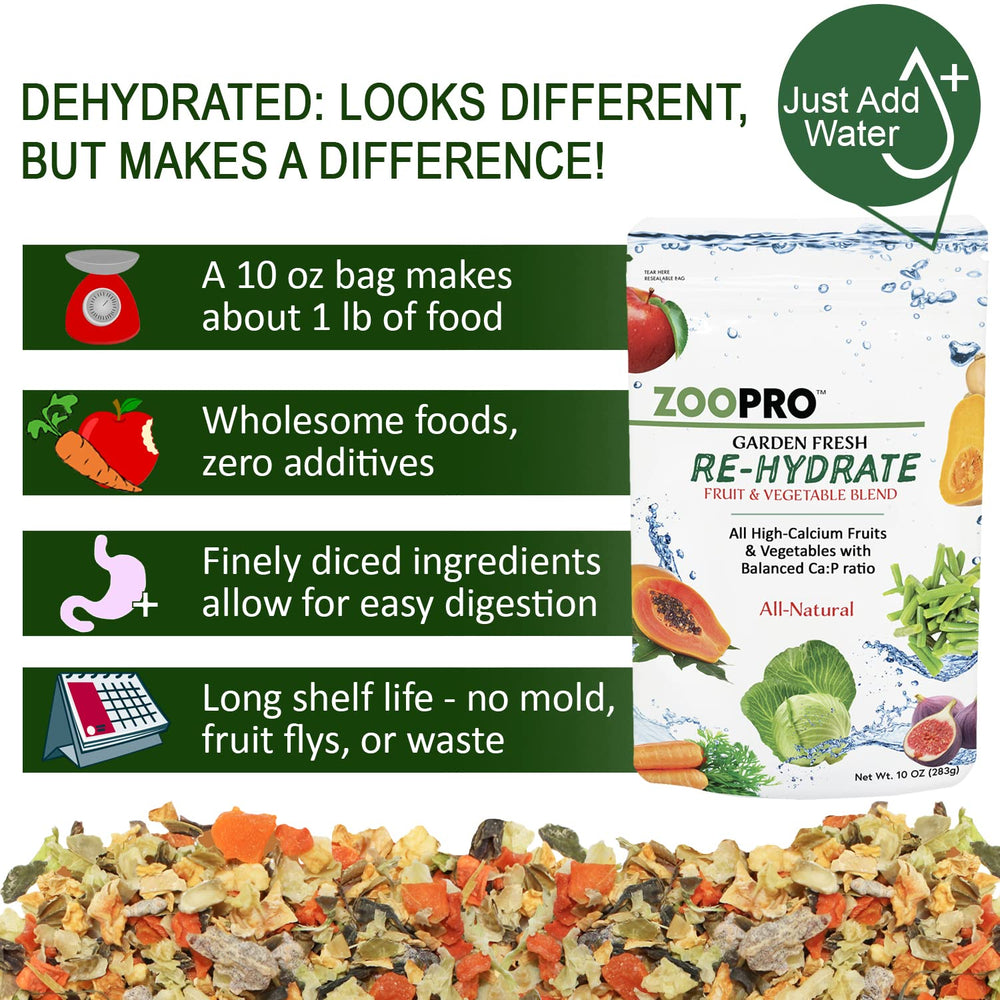 Garden Fresh Re-Hydrate, sirve seco como snack crujiente.