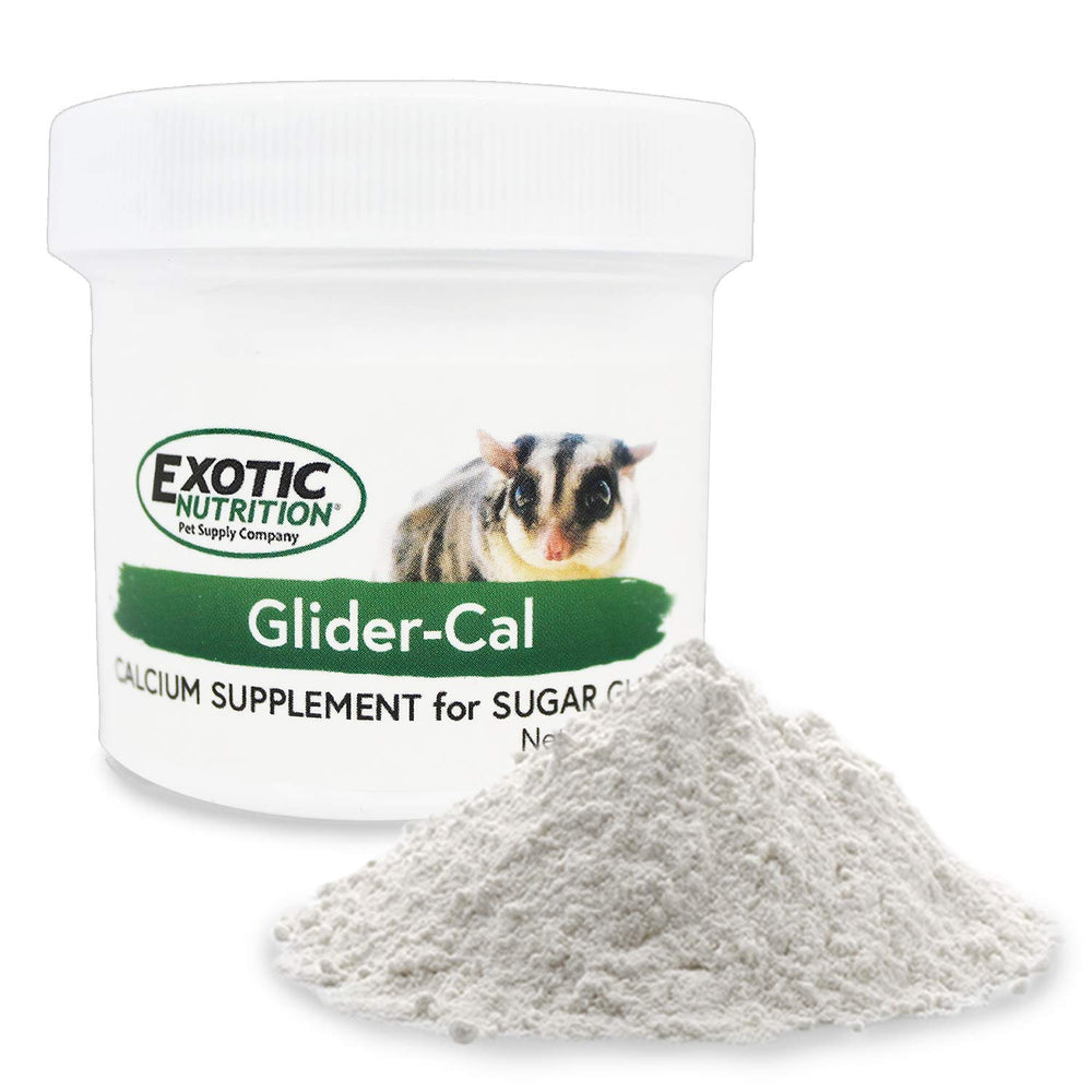 Exotic Nutrition Glider-Cal polvo sobre la dieta diaria para calcio