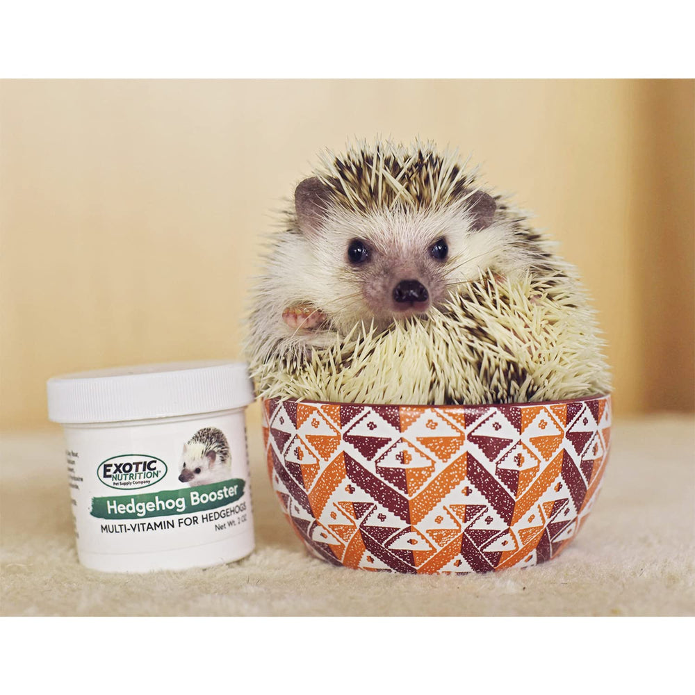 Exotic Nutrition Hedgehog Booster: etiqueta clara y legible facilita identificar nutrientes.