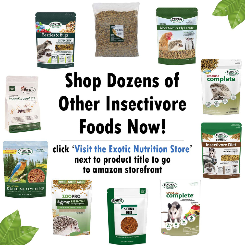 Exotic Nutrition Hedgehog Complete: producido en lotes pequeños para consistencia y calidad.