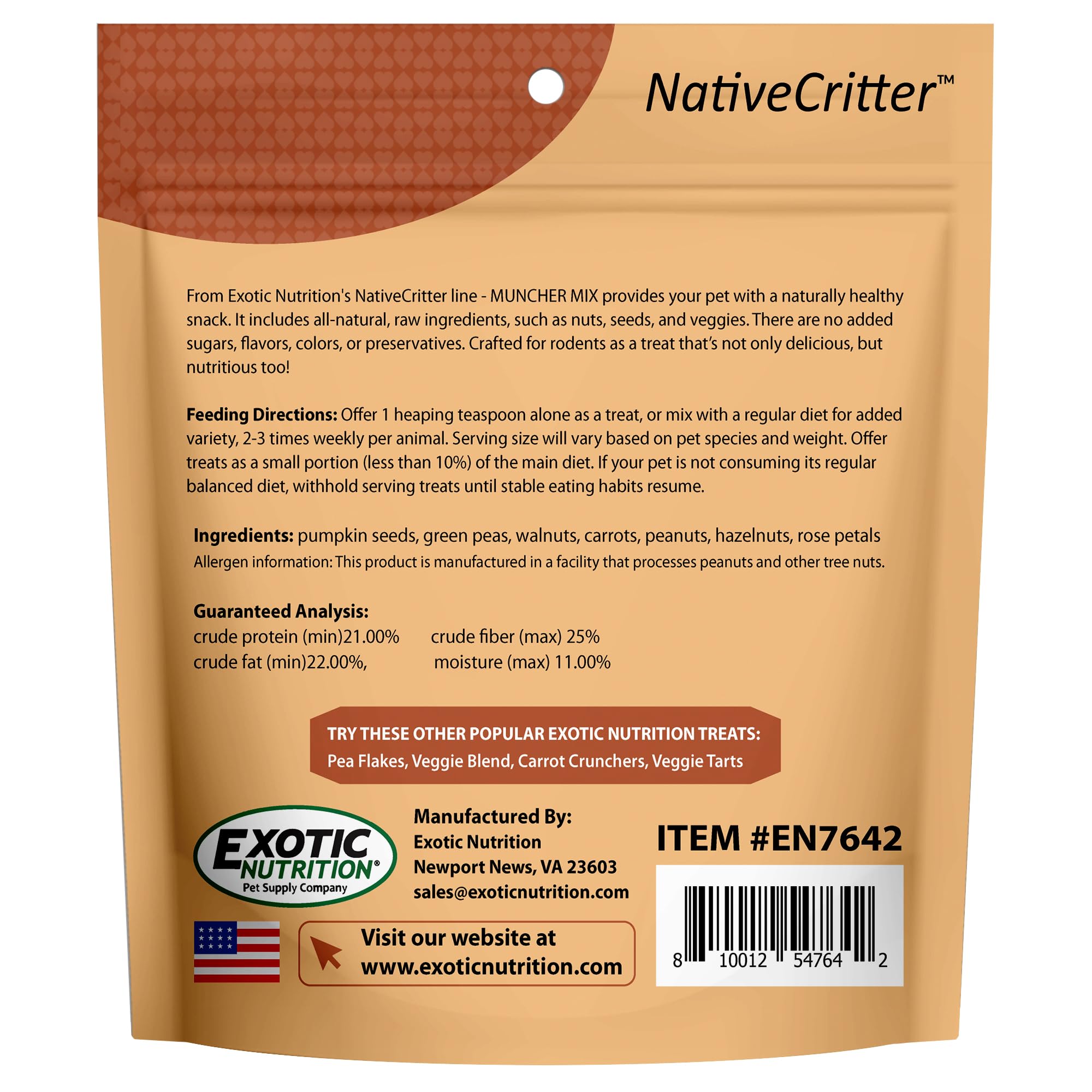 Exotic Nutrition Muncher Mix: variedad de sabores para enriquecer la experiencia.