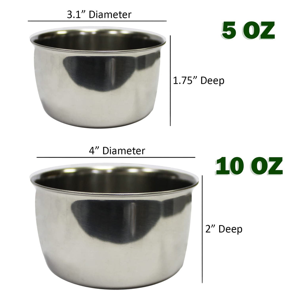 Taza para alimento y agua sin baterías, funcionamiento simple y costo eficiente.