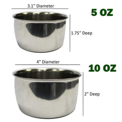 Taza para alimento y agua sin baterías, funcionamiento simple y costo eficiente.