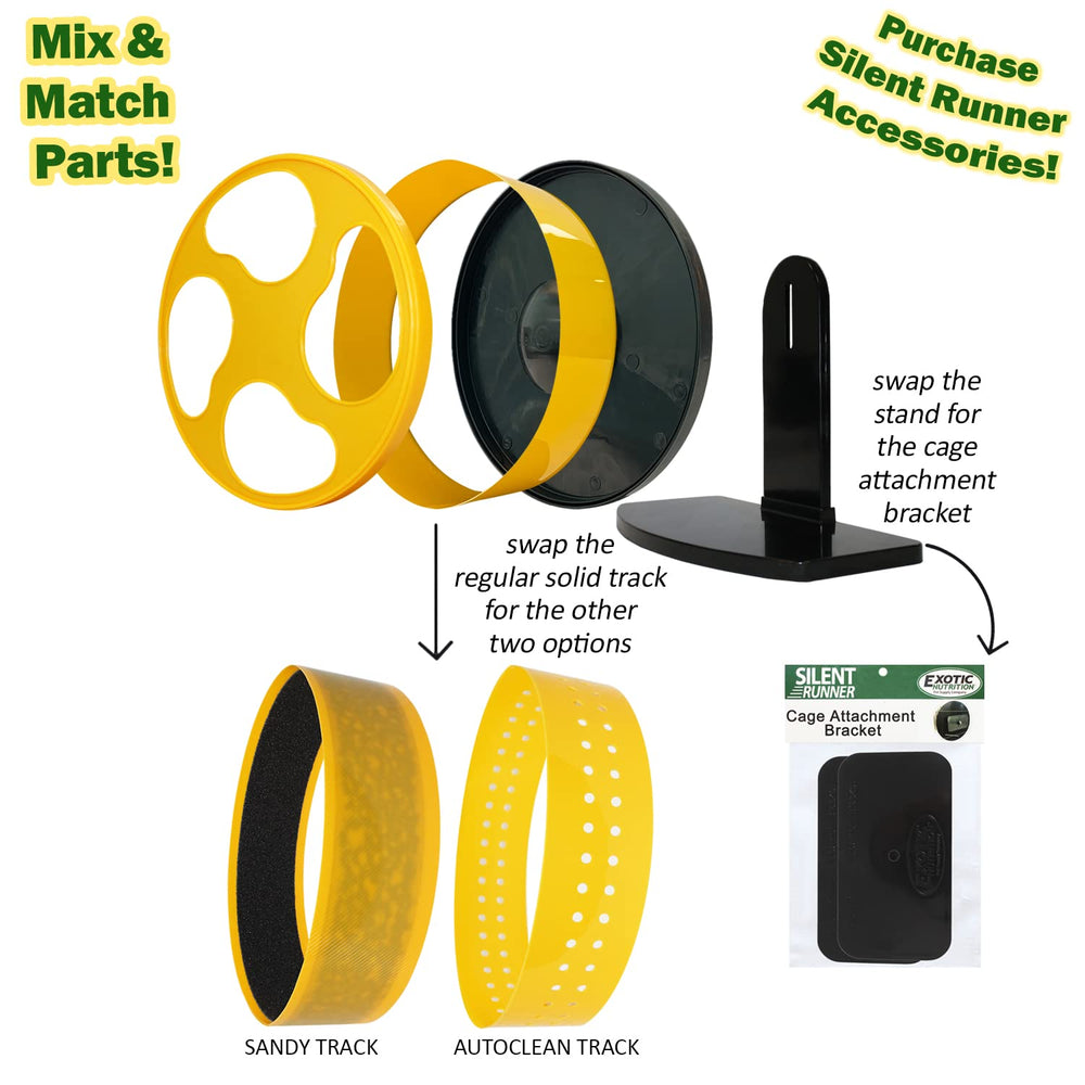 Exotic Nutrition Silent Runner Wheel pista texturizada para mejor agarre.