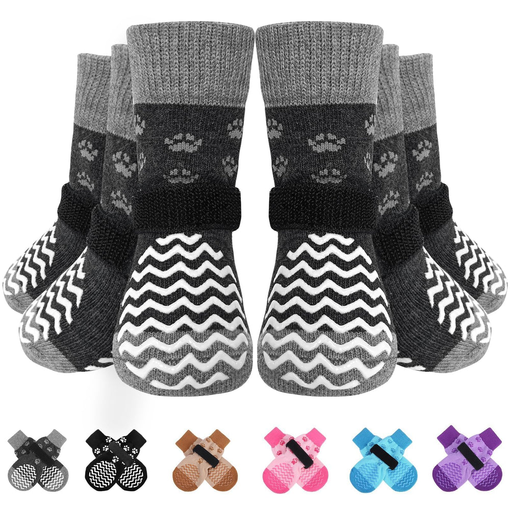 EXPAWLORER calcetines antideslizantes para perros protegen patitas y evitan resbalones