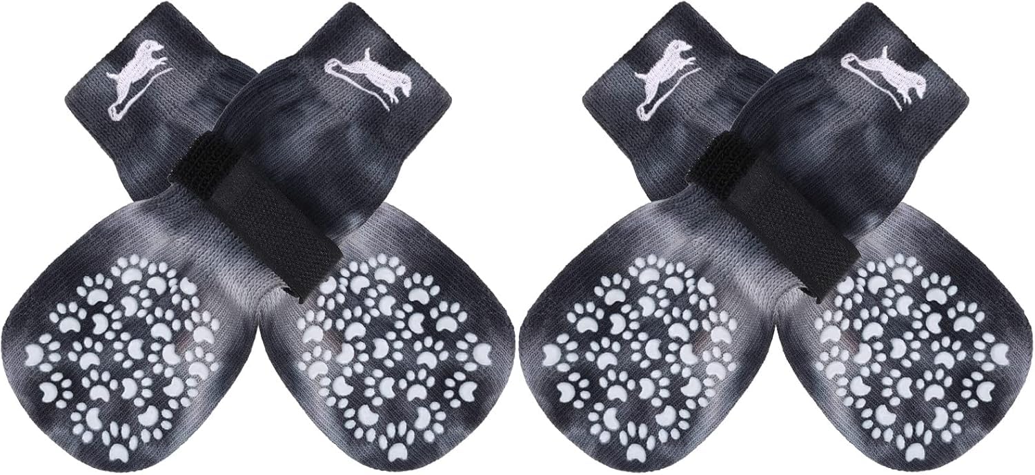 EXPAWLORER calcetines antideslizantes para perro con agarre en suelos lisos