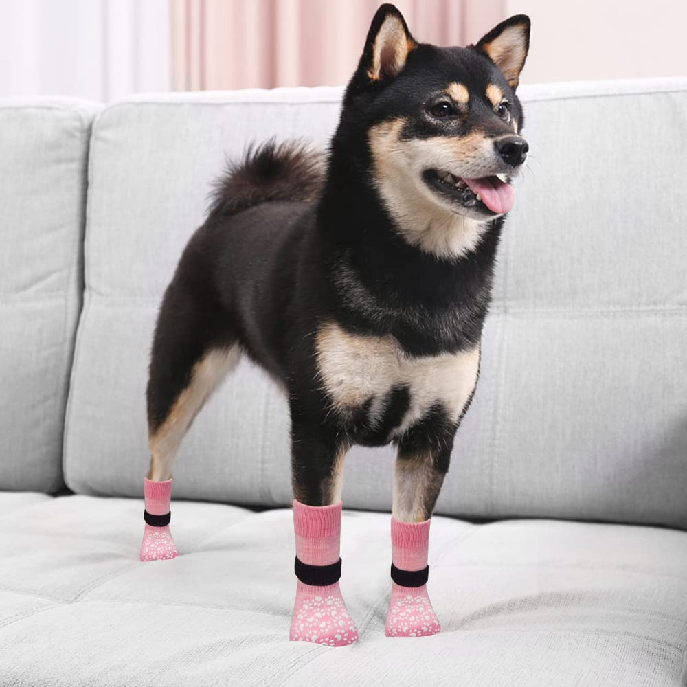 EXPAWLORER calcetines antideslizantes, ajuste cómodo para perros activos y mayores
