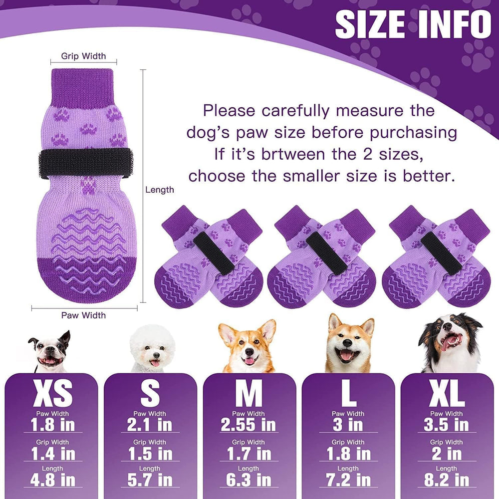 EXPAWLORER calcetines perros con agarre amplio para superficies lisas