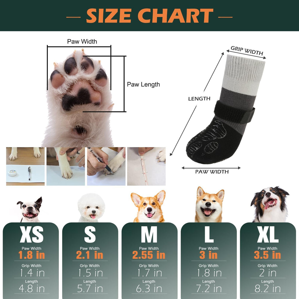 Calcetines EXPAWLORER con agarre doble para mayor estabilidad.