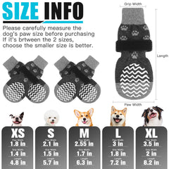 Calcetines EXPAWLORER antideslizantes con doble agarre para suelos lisos.