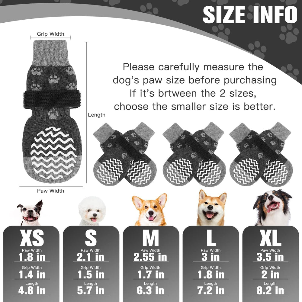 EXPAWLORER calcetines para perro con doble lado de agarre para más tracción.