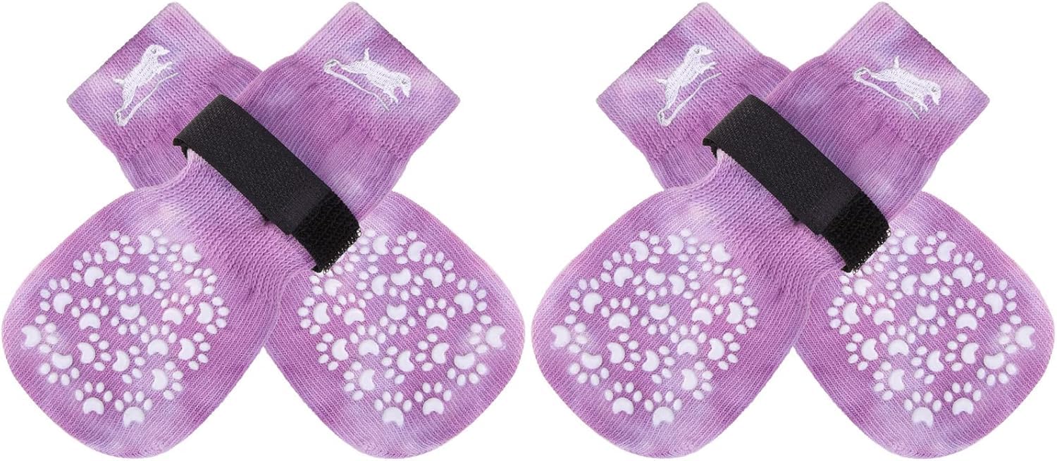 EXPAWLORER calcetines antideslizantes para la parte frontal de la pata.