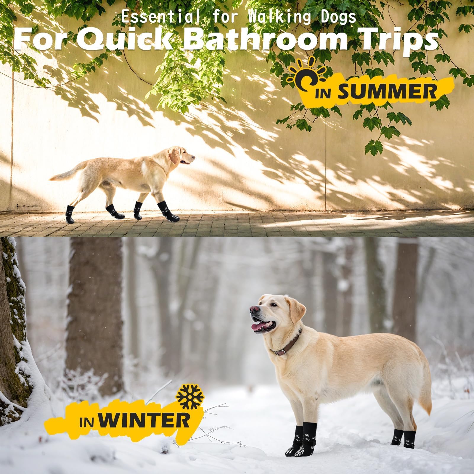 EXPAWLORER calcetines para perro, uso interior y exterior.