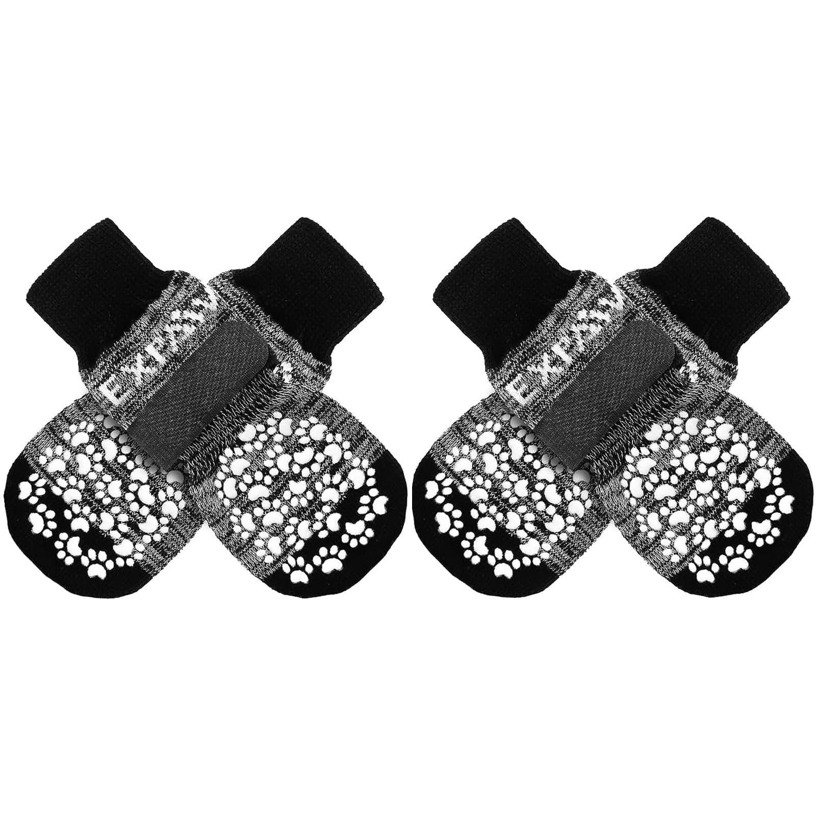 EXPAWLORER chaussettes anti-glisse pour patte avec traction accrue sur sols lisses.