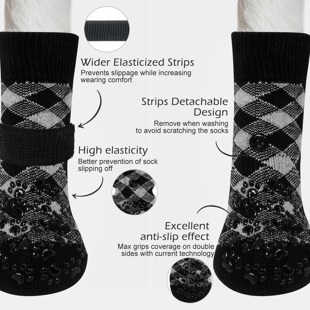 EXPAWLORER chaussettes chien, meilleure traction sur surface lisse.