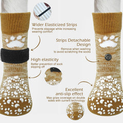 EXPAWLORER chaussettes traction antidérapante assurant une adhérence sur sols lisses.