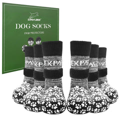 EXPAWLORER calcetines para perros en empaque, ideal para comenzar a usar en casa.