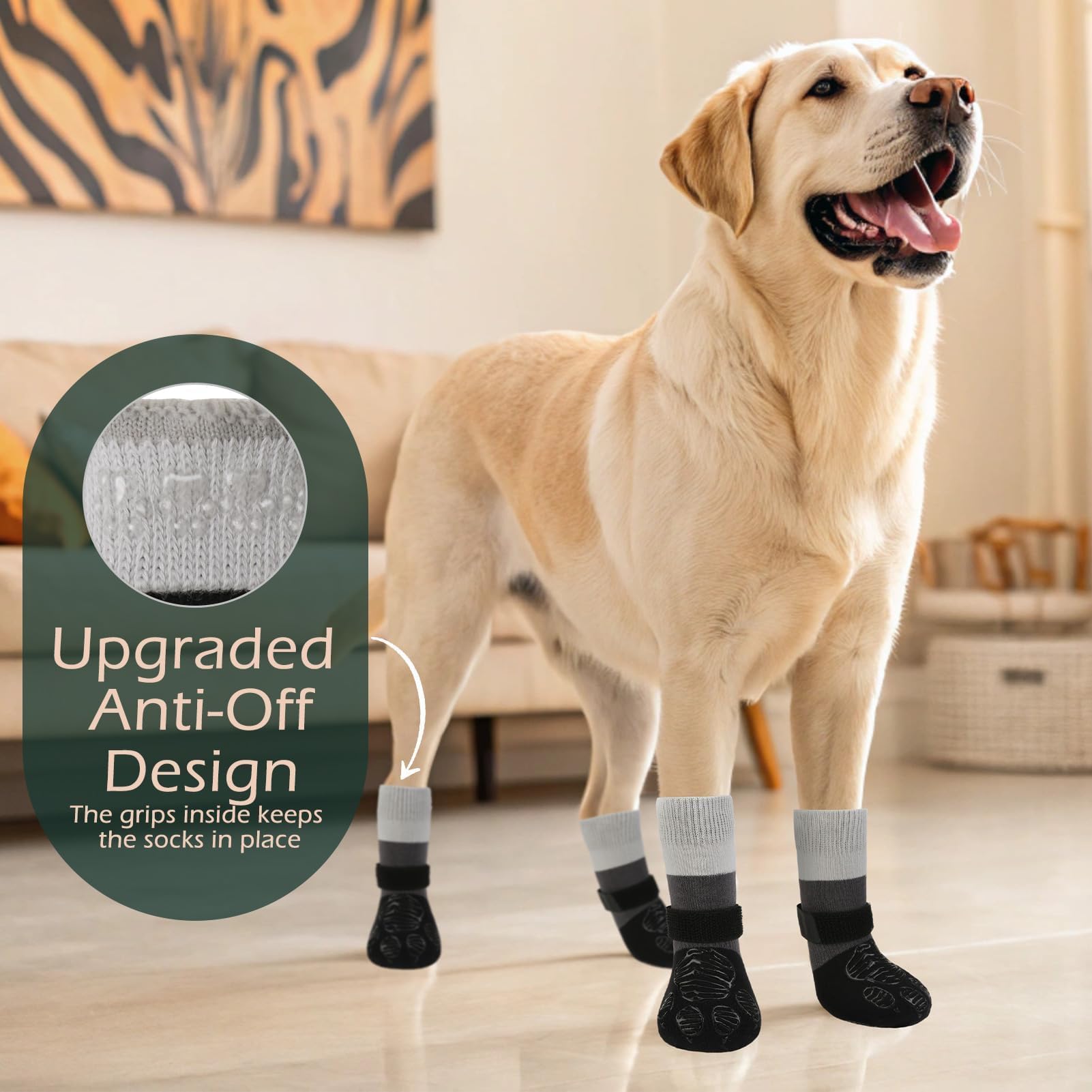 EXPAWLORER protectores de patas para perros, evitan lamidos y suciedad.
