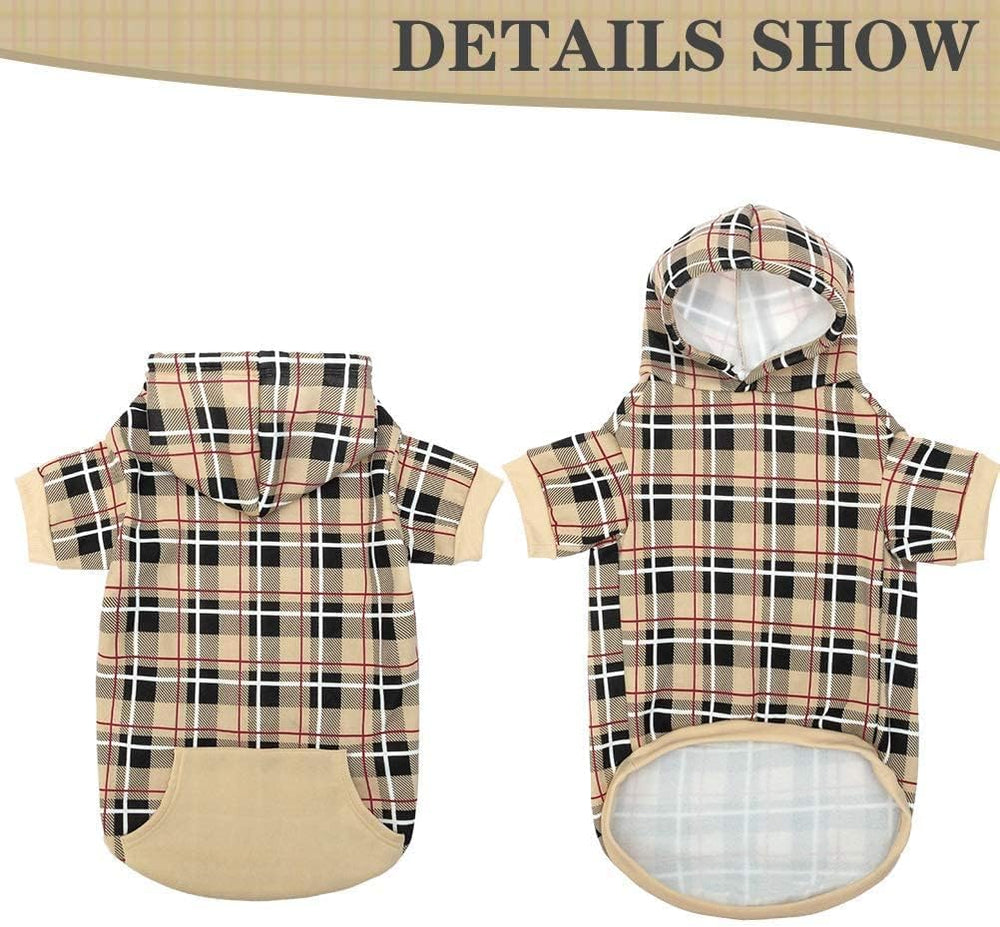 EXPAWLORER tartan casaca perro textura suave, tacto cómodo
