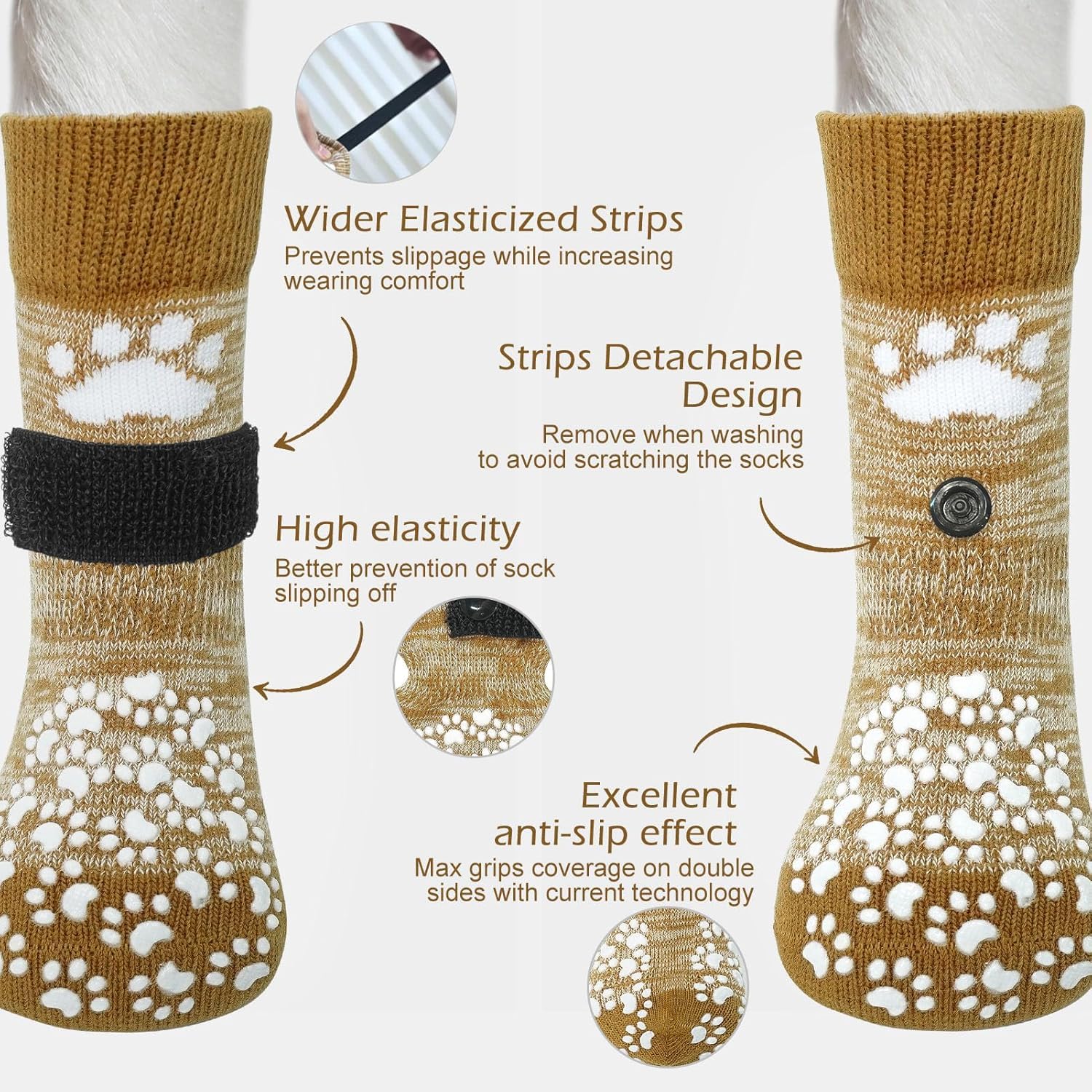 EXPAWLORER zapatillas para perros evitan lamer las patas durante paseos