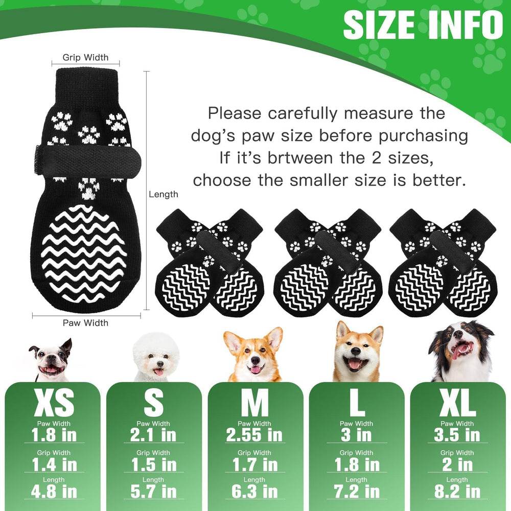 EXPAWLORER Zapatos para perros anti deslizantes; protegen las patas en interiores