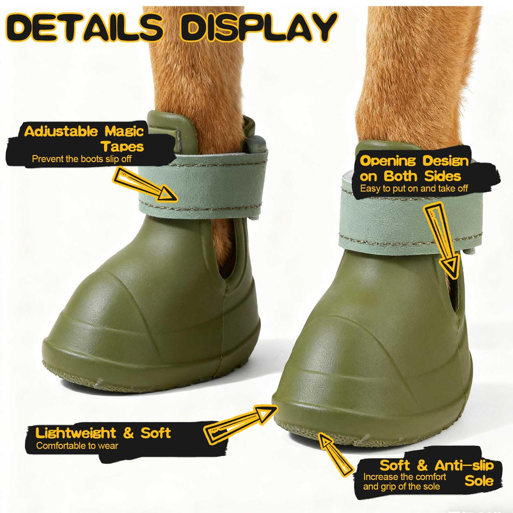 EXPAWLORER Botas para perro diseño de una pieza facilita calzar