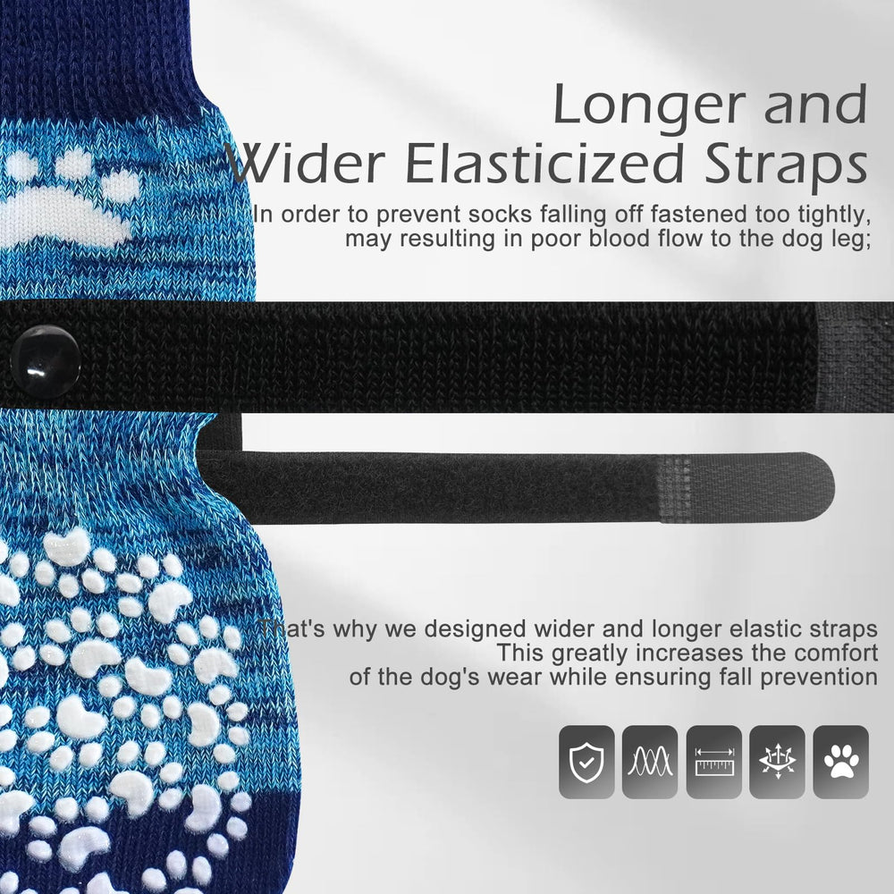 EXPAWLORER chaussettes anti-lechage protégeant les pattes.