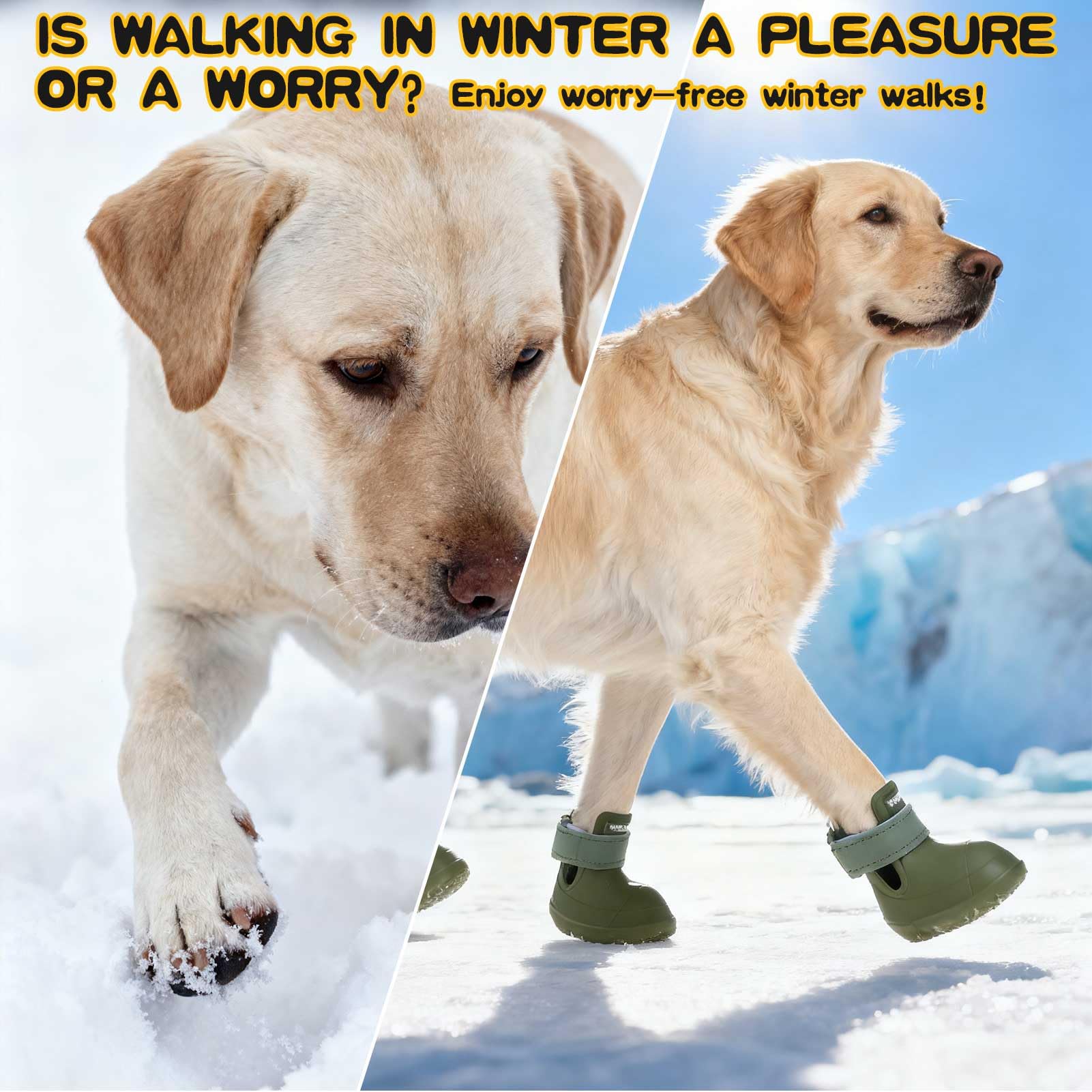EXPAWLORER Zapatos para perro con ajuste fácil y seguro