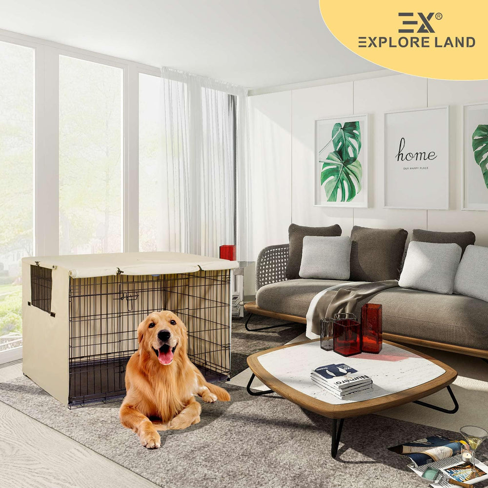Explore Land accesorio universal para jaula mantiene al perro cómodo.