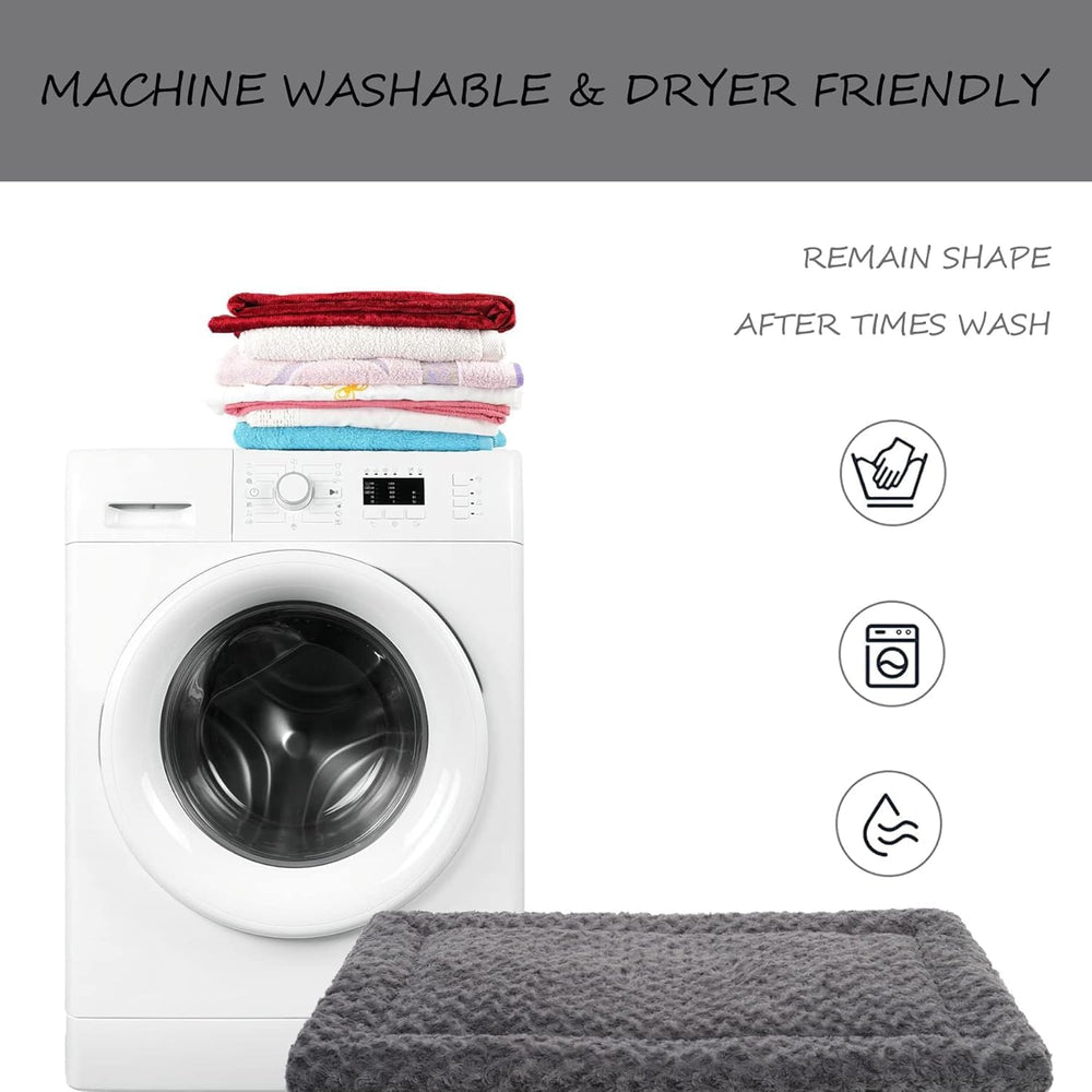 Exsnugy cama perro diseño rectangular gris, uso versátil