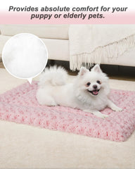 Superficie acolchada 300gsm de Exsnugy en rosa para descanso suave.
